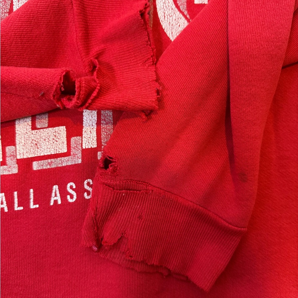 Vintage Logo 7 Portland Trail Blazers Crewneck – Men’s XL – Perfectly Distressed - Picture 8 of 11